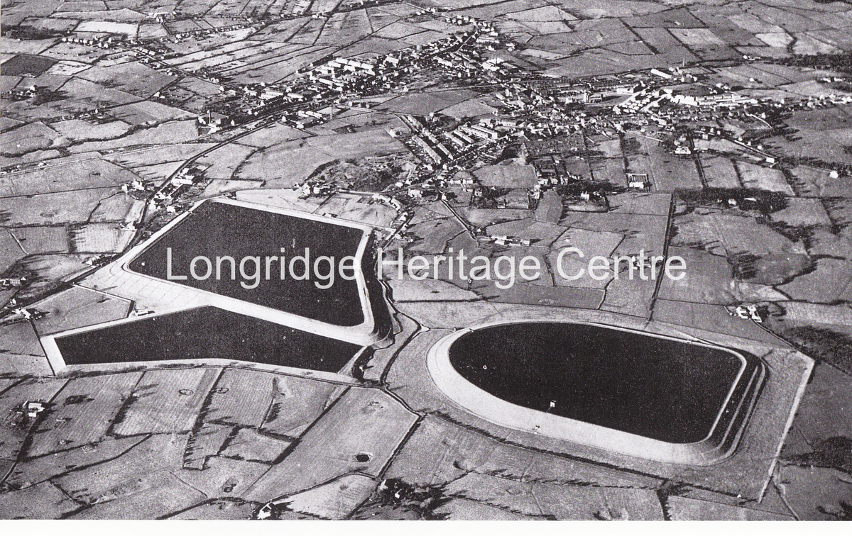 463 - Aerial View - Alston Reservoirs - 1950